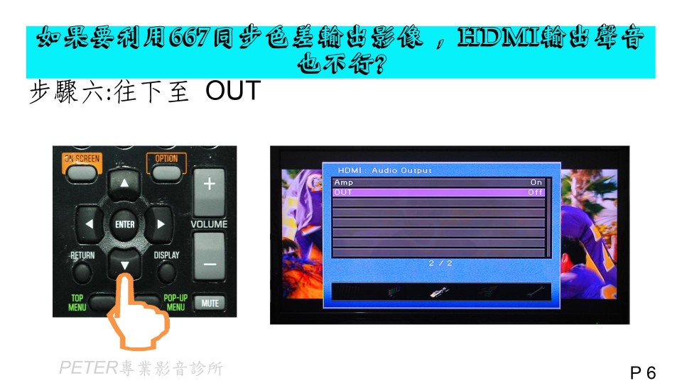 06 如果要利用667同步色差輸出影像 , HDMI輸出聲音也不行.jpg