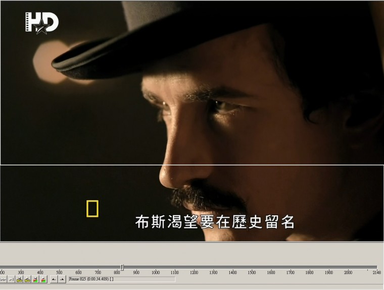 白線下為warp resize後 注意鼻尖的輪廓 效果好壞視原片而定