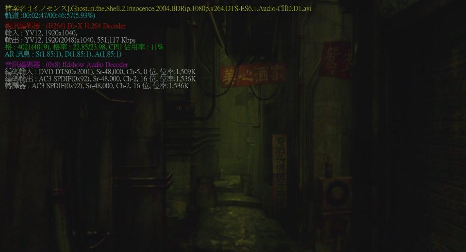 影格4021　格率：22.85/23.98