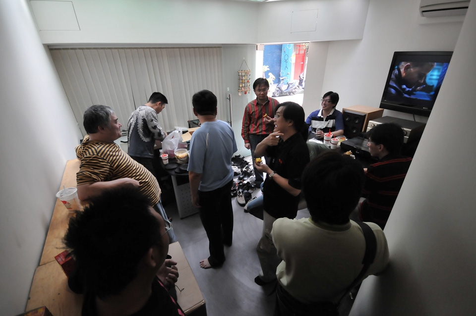 中場休息，爆米花..地瓜...喝咖啡時間